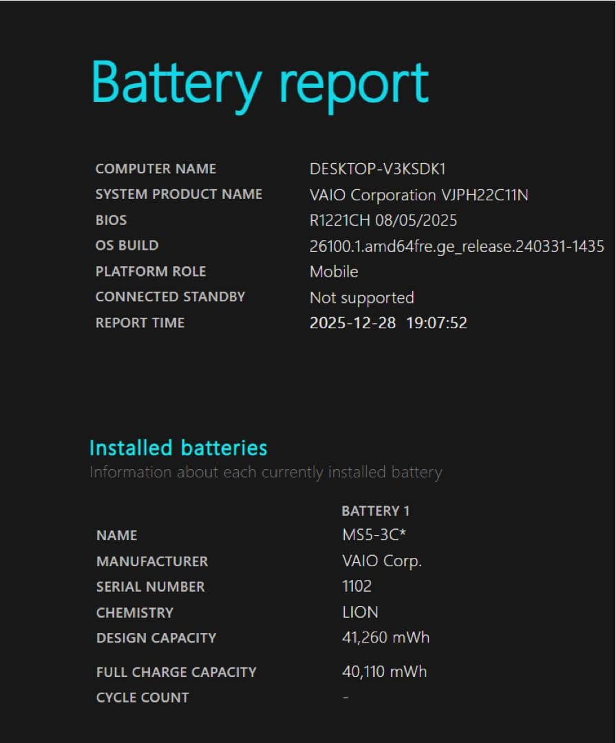 VAIO S15 VJS154C11N Corei7メモリ16G&SSD512G