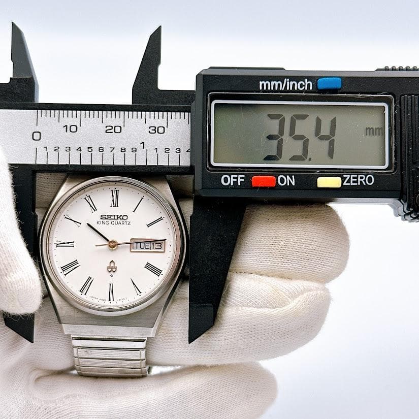 セイコー キングクォーツ ヴィンテージ メンズ腕時計 デイデイト 動作良好