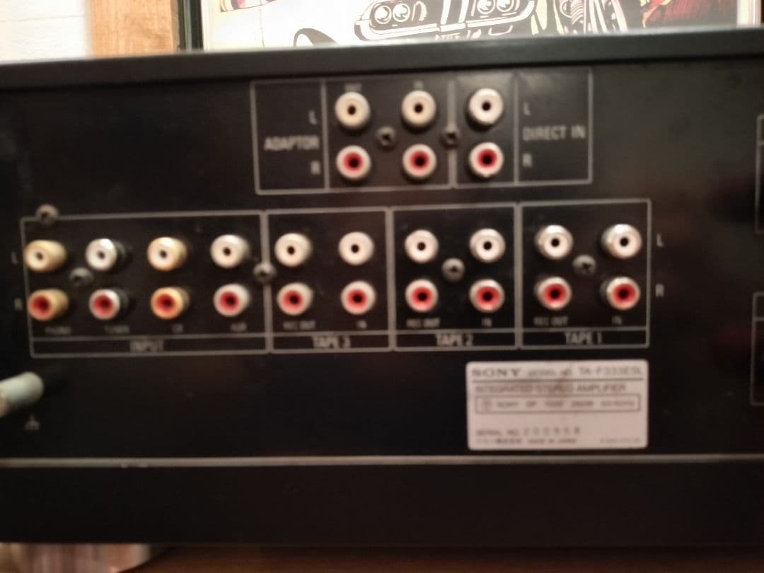 希少 SONY プリメインアンプ　TA-F333 ESL 通電、音出しOK