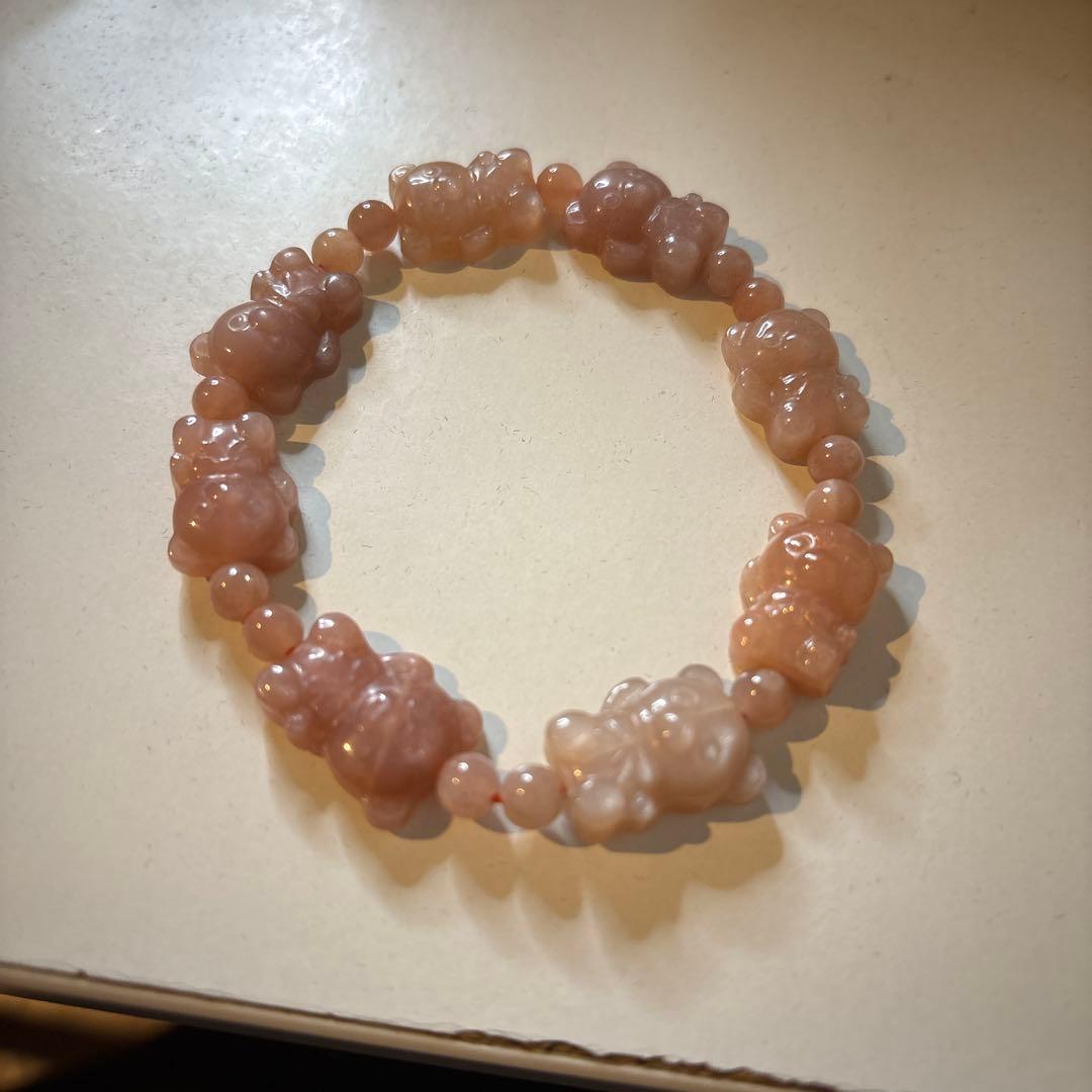 クマさんのピンクムーンストーンたん！かわいい！