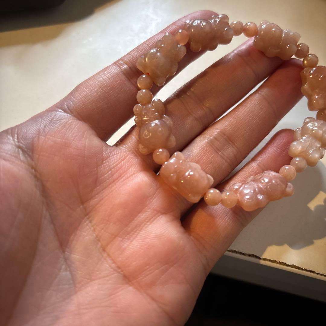 クマさんのピンクムーンストーンたん！かわいい！