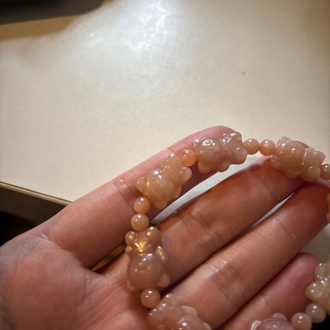 クマさんのピンクムーンストーンたん！かわいい！