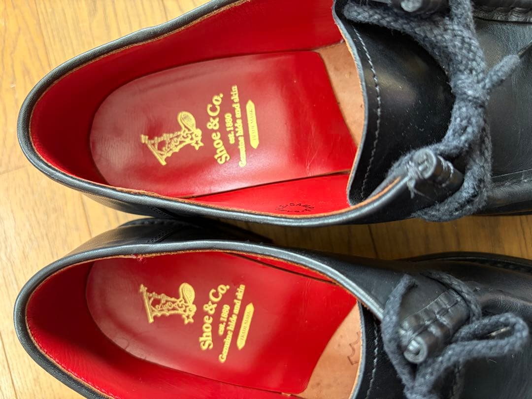 週末価格リーガルシューアンドコーチロリアンシューズ ブラック 25cm