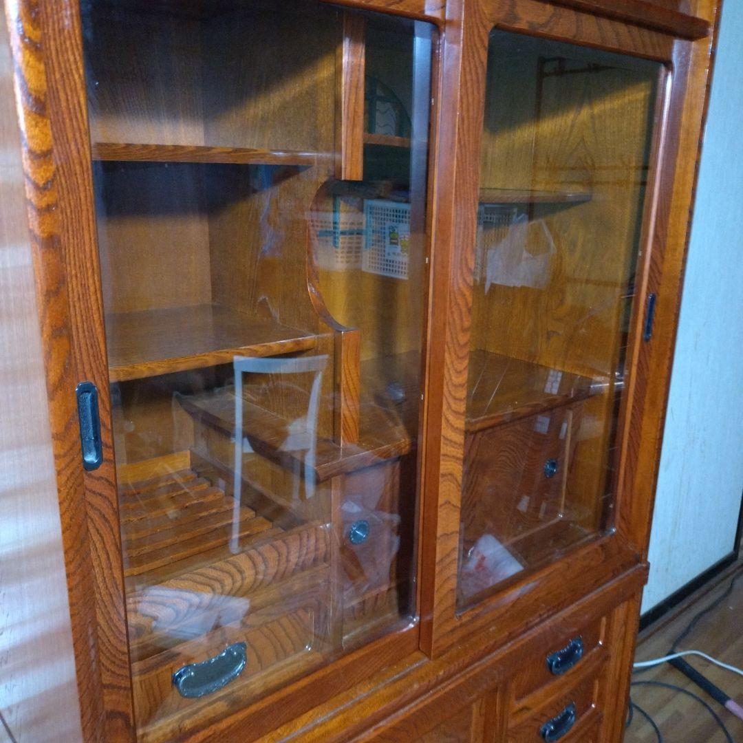 [美品/欠損なし]半軒　茶箪笥　柿棚　(上部)※下部同時購入要