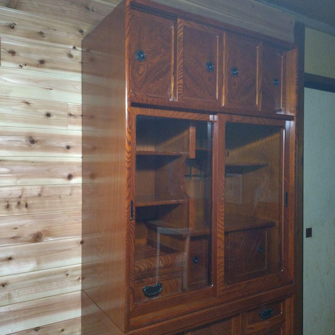 [美品/欠損なし]半軒　茶箪笥　柿棚　(上部)※下部同時購入要