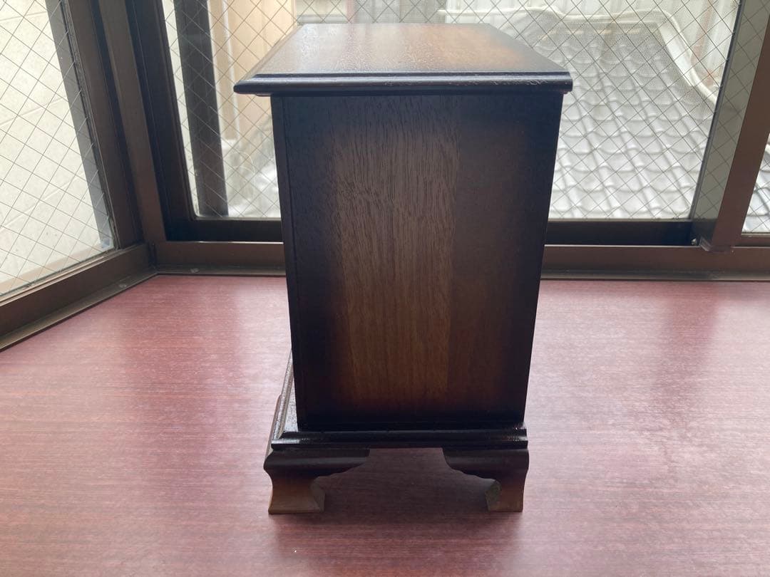 アンティーク　小物収納　４段引き出し【オルゴール付き】