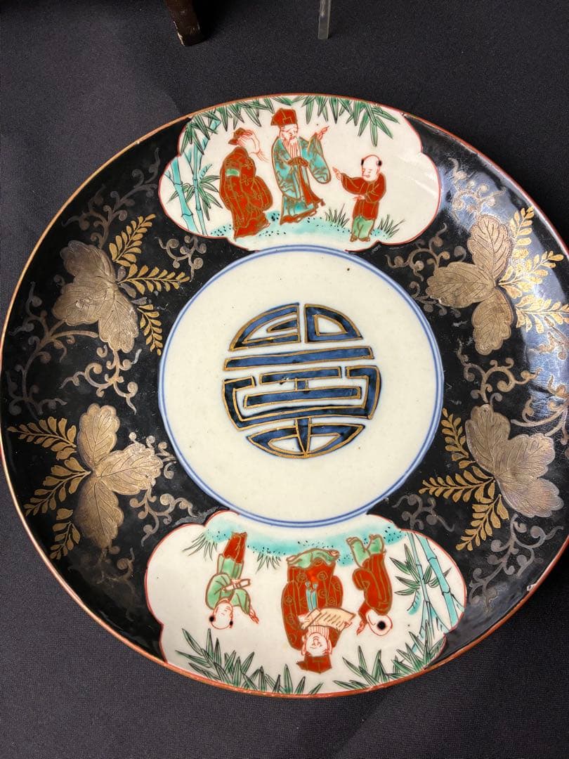 古伊万里 色絵 中皿 珍品 希少