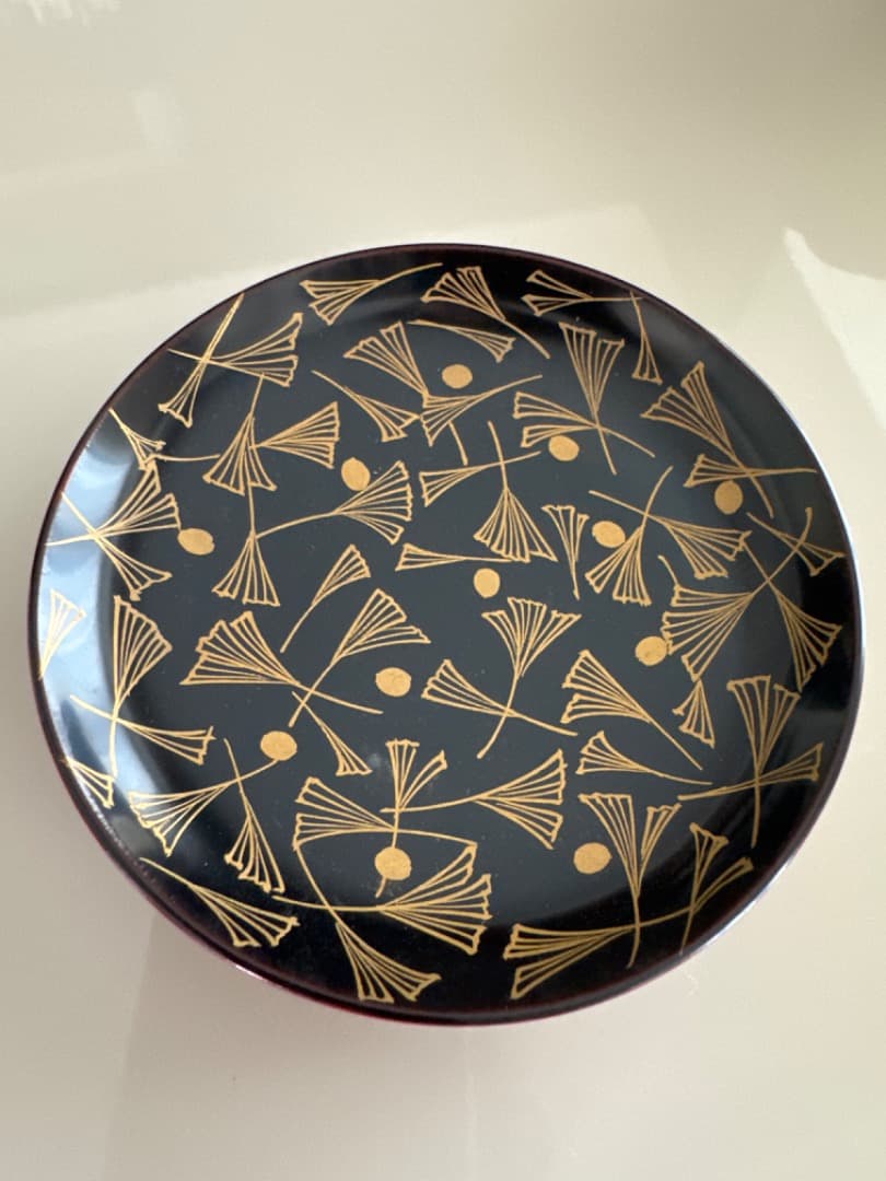 十客セット⭐️美品☆銀杏紋様蒔絵椀 祝膳用の金蒔絵の漆器 10客組 骨董 美術品
