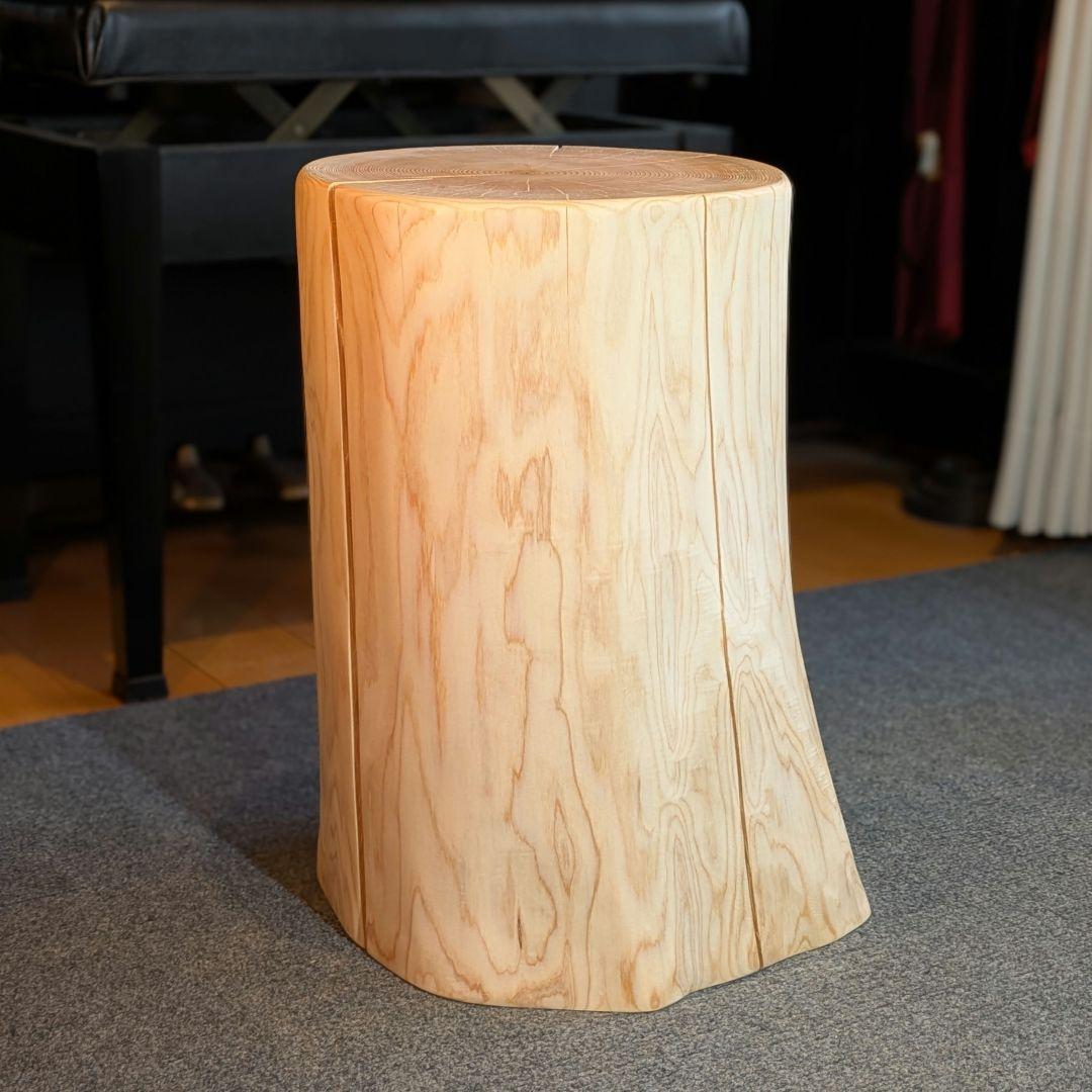 檜　切り株　丸太　椅子　スツール　 高さ約42.5cm