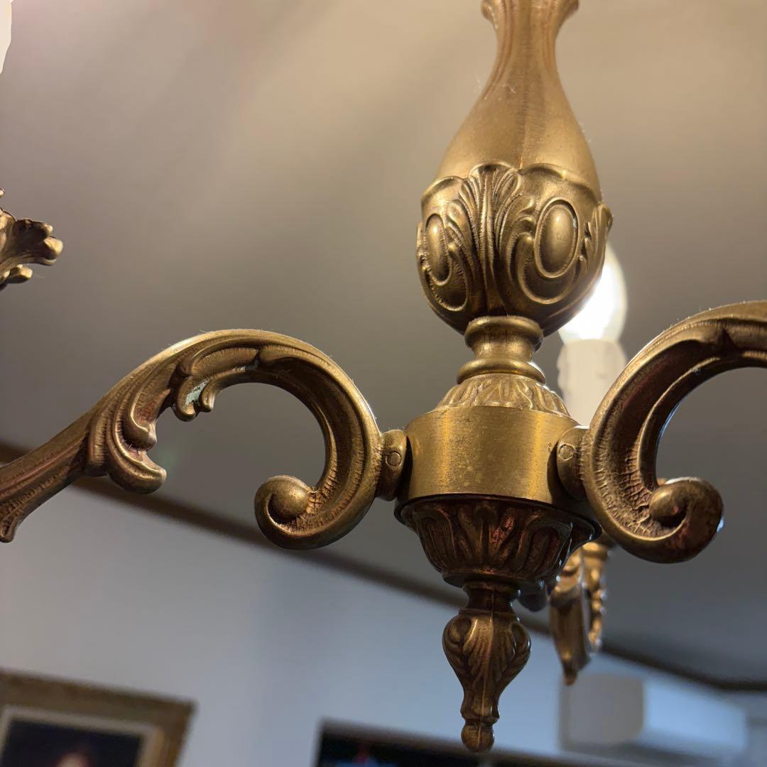 ゴールドシャンデリア フランス製3灯 クラシックスタイル