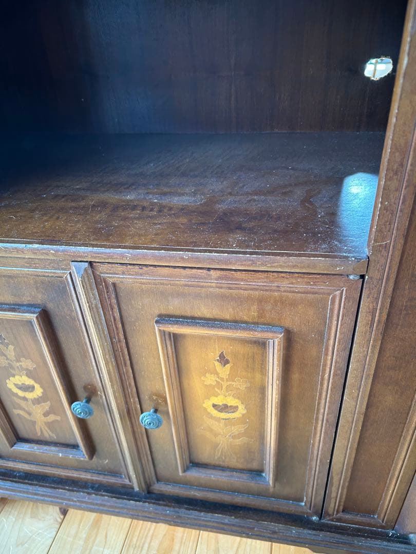 イタリア製 アンティーク　キャビネット　電話台 木製 サイドボード