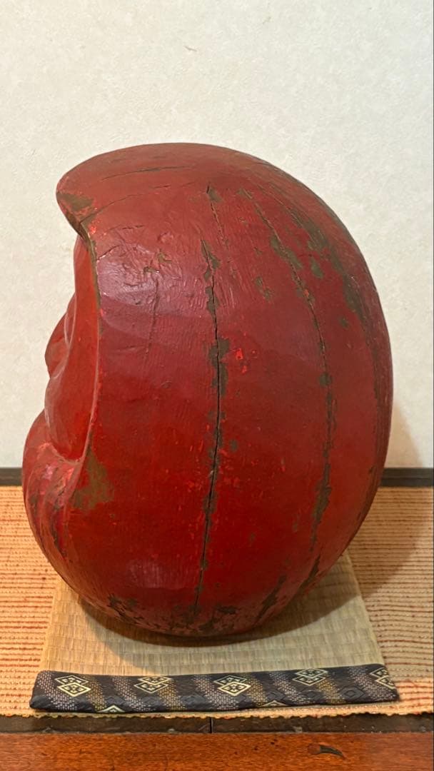 古民具　少林山だるま　だるま木型 縁起だるま　骨董　アンティーク