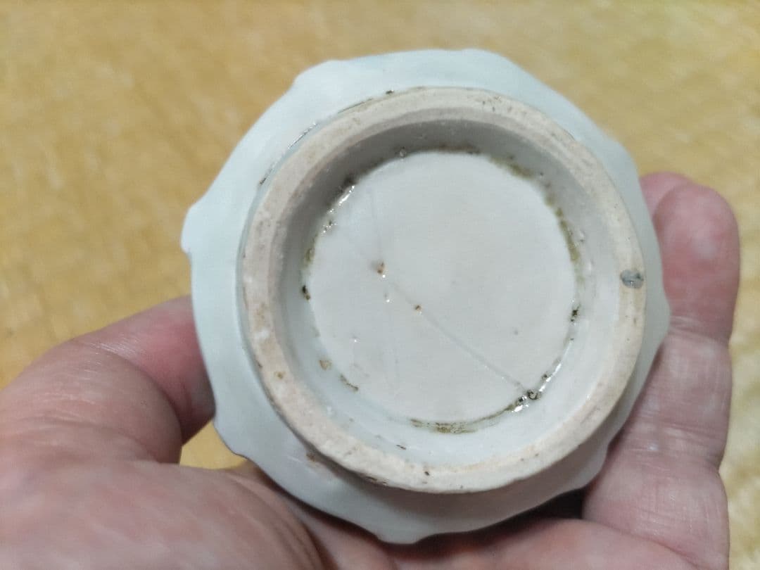 加藤静允　初期伊万里写　徳利（160cc）福寿・松絵・青海波・鎬削り