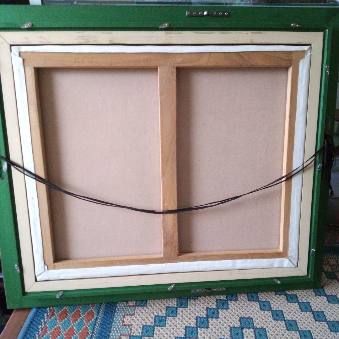 保田三友紀の油絵 大きめF 12号額縁付き。