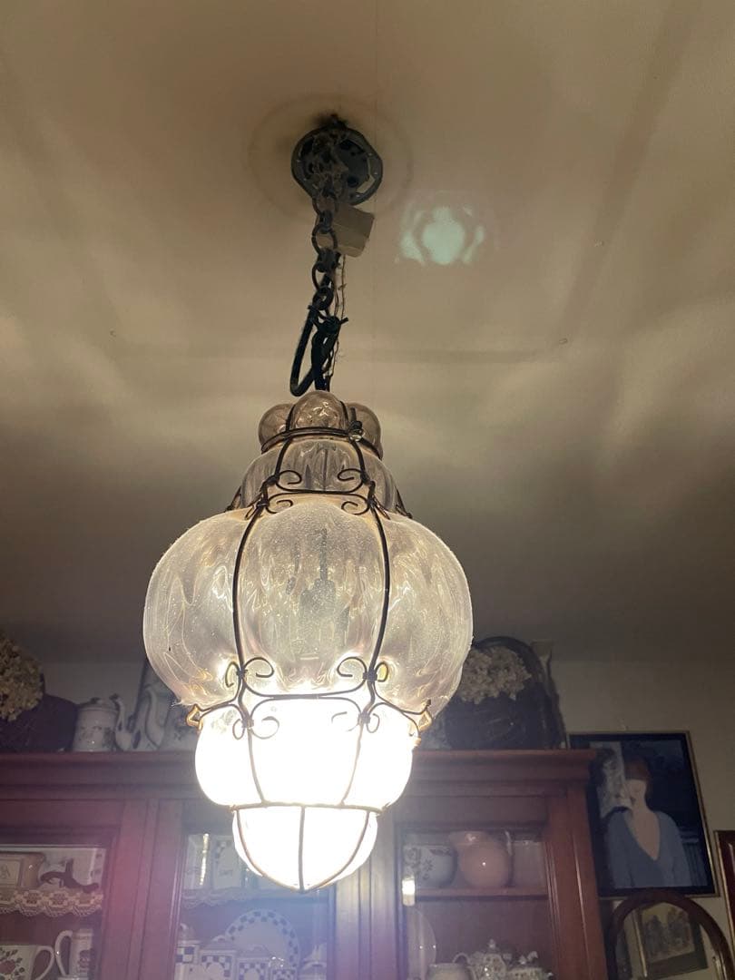 Takashiですムラーノ　ガラス　ペンダントライト　ランプ　シェード　大