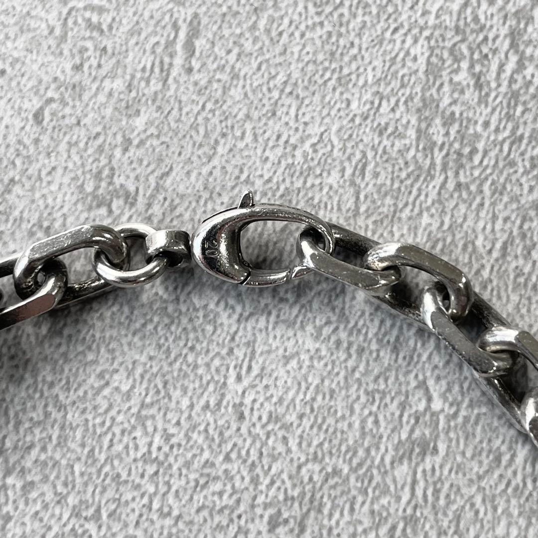 美品 GUCCI インターロッキングG シルバー チェーン ブレスレット　20