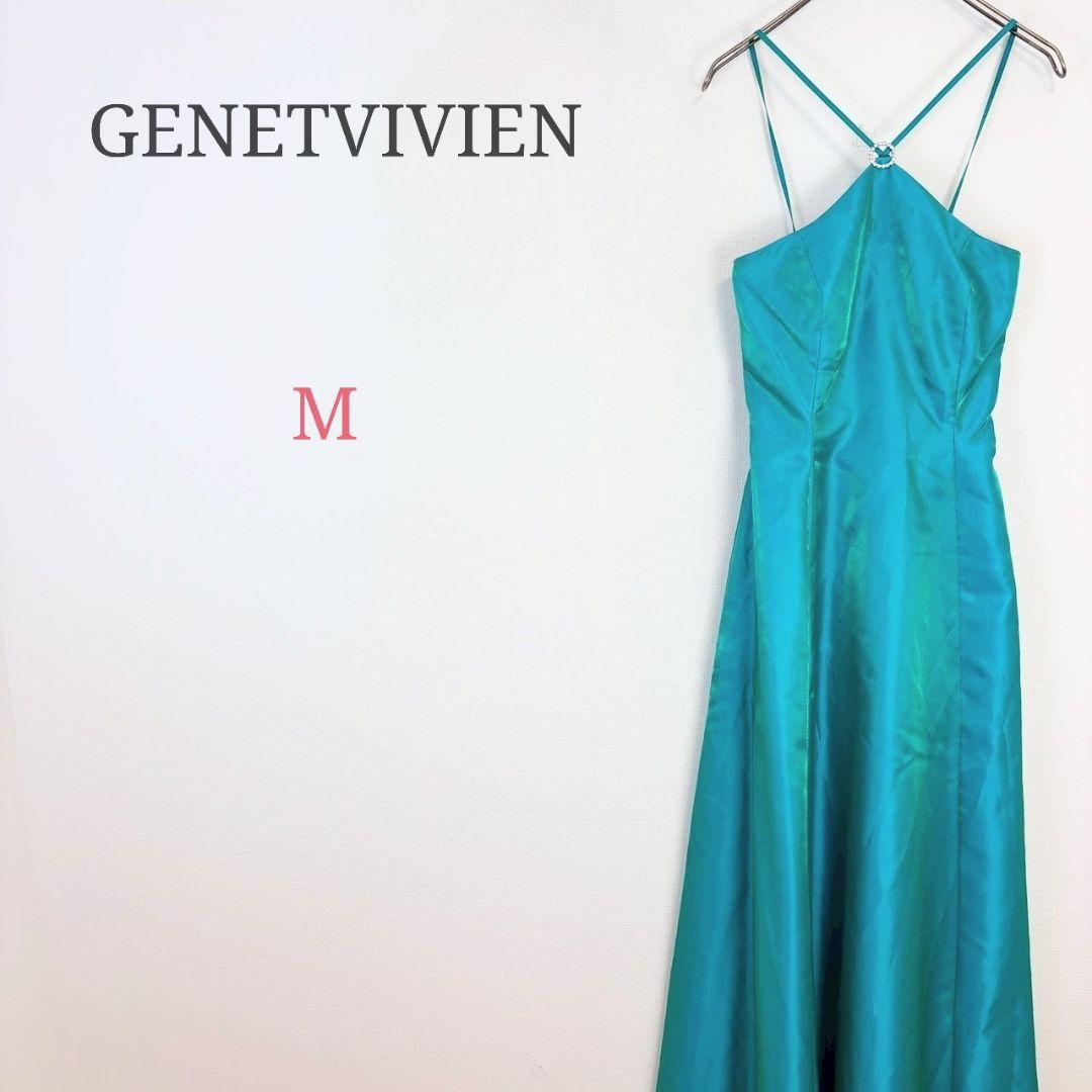 ▼ジュネビビアン【M】ロングドレス パーティー キャミソールタイプ 日本製