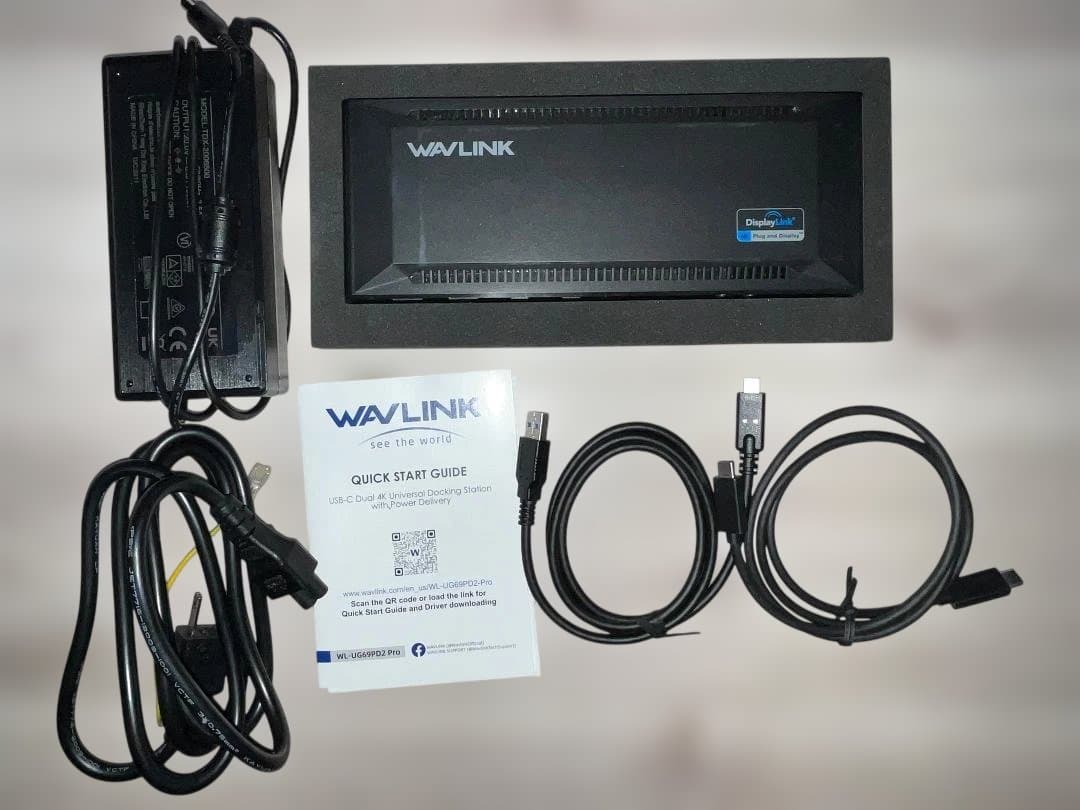 WAVLINK USB-C デュアル4Kドッキングステーション WL-UG69P