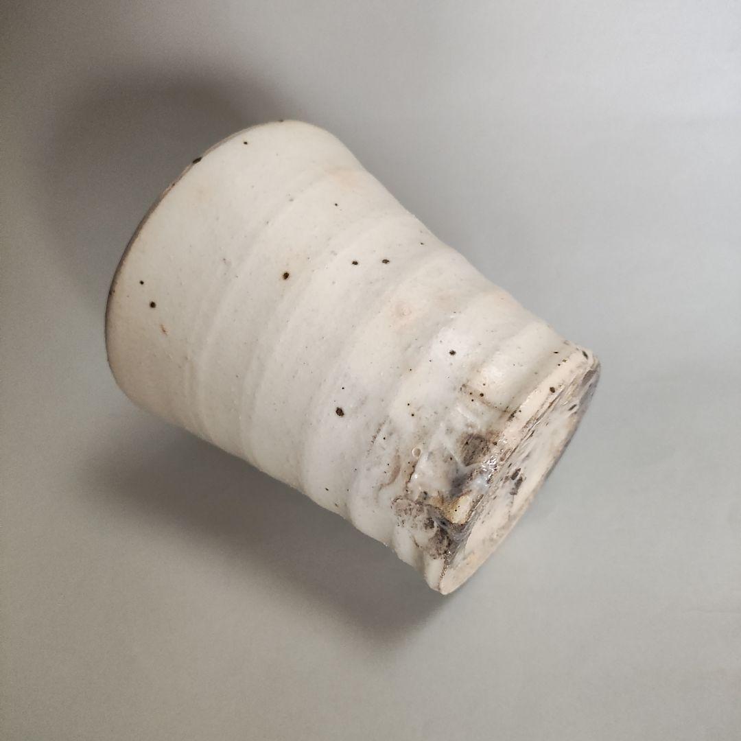 青木亮　粉引カップ　粉引湯呑