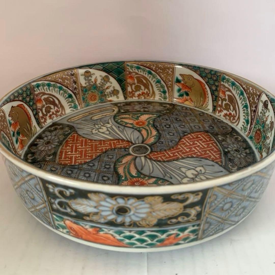 古伊万里　金彩　大鉢　送料込み