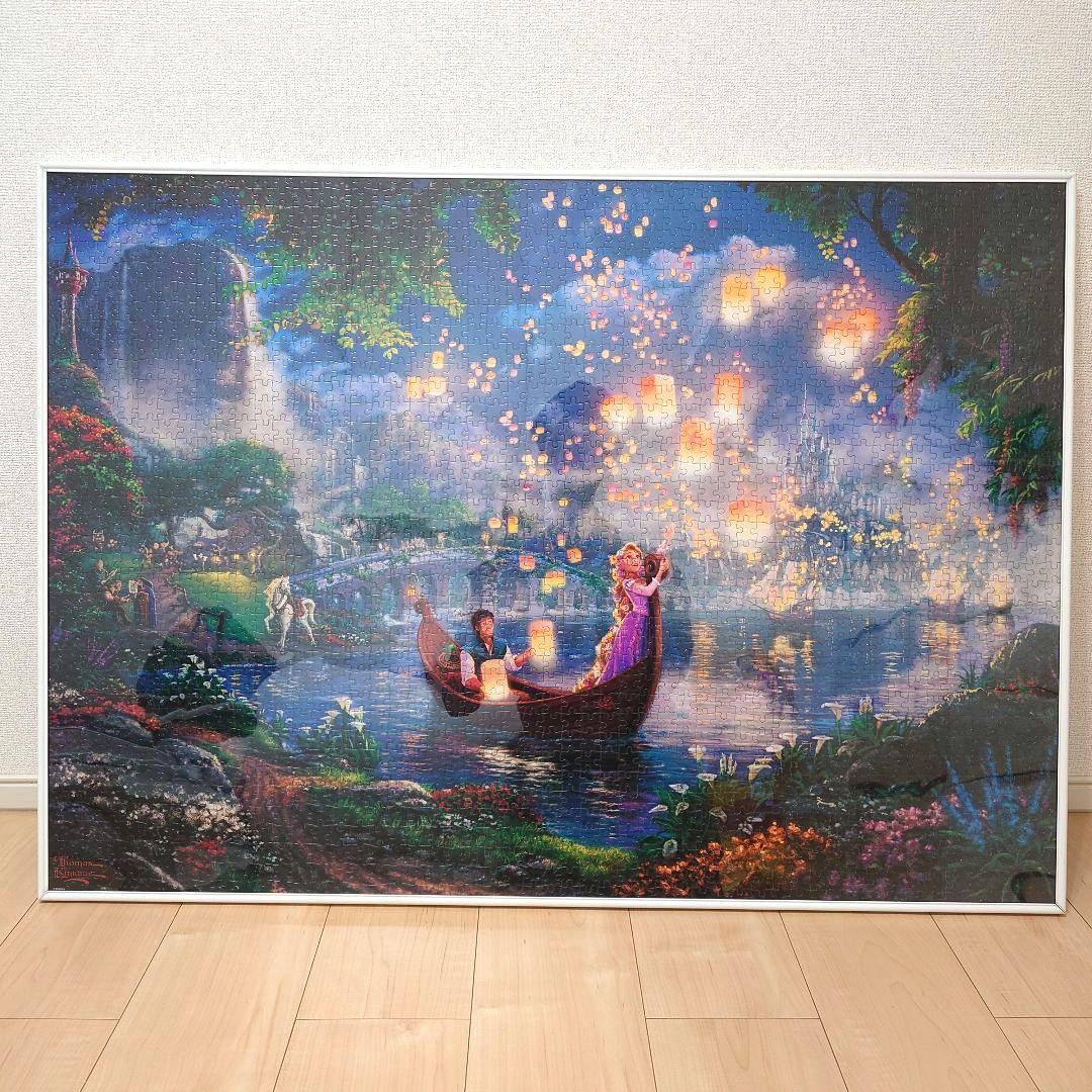 パズル完成品10点セット　フレーム付　ラプンツェル　アラジン　美女と野獣