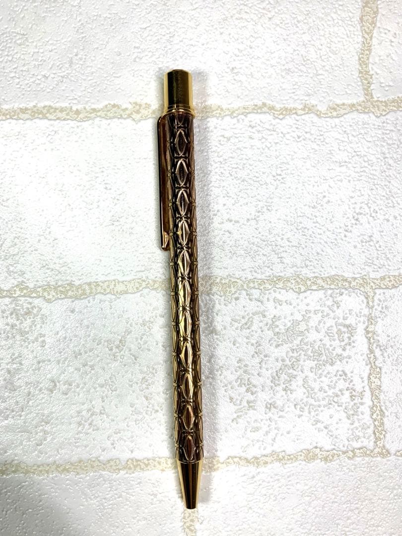 Cartier カルティエ サントス C ドゥ 2C ボールペン ゴールド箱付き