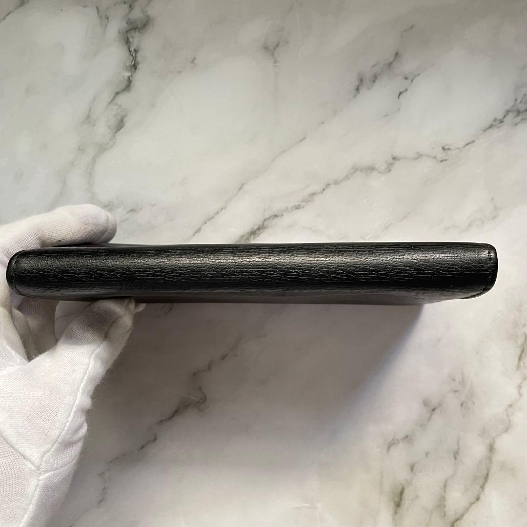 GUCCI グッチ フラップ 長財布　GG 金具　2つ折り財布　0107-④