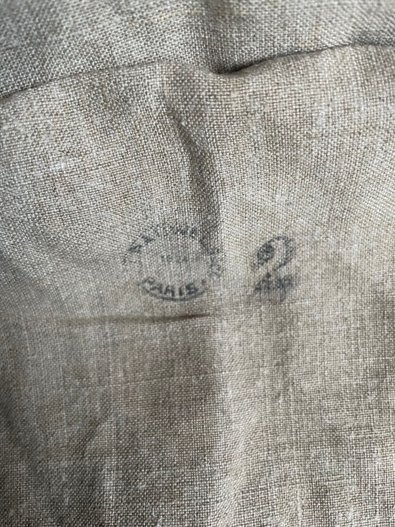 1920's フランス軍　リネン　ボージョン・ジャケット　Bourgeron