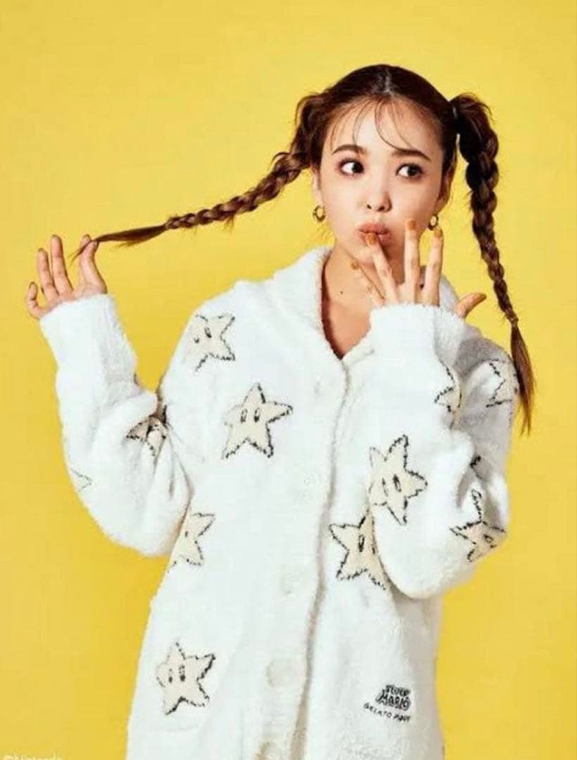 【新品未開封】ジェラートピケ　マリオ　スター　カーディガン　ジェラピケ