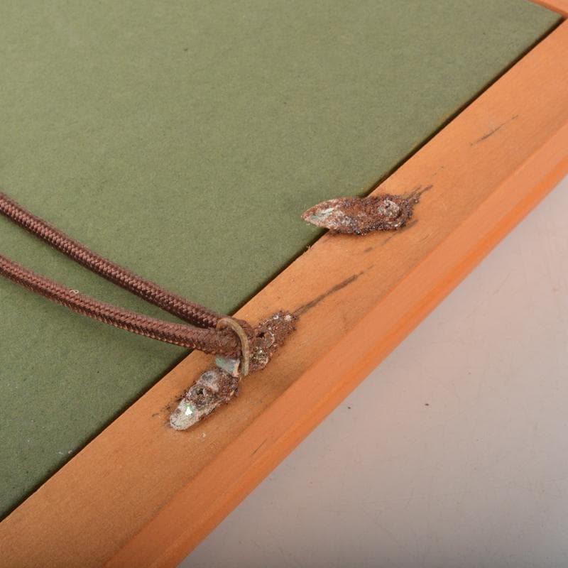 茶道具　裏千家十五代鵬雲斎筆　一行書　「古今無二路」　色紙額　M　R7288B