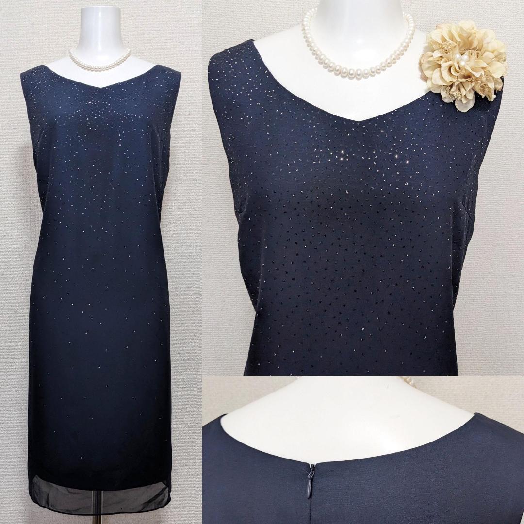 ♪当日発送可能【新品】マリココウガ　東京ソワール　11号　セレモニー　V首