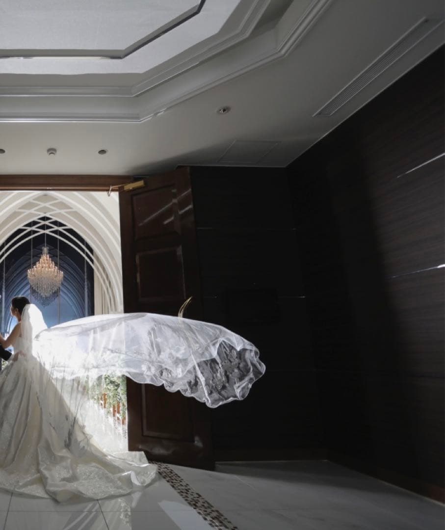 YUMI KATSURA 桂由美ロングベール　YM-29K 2段 ドレス ベール