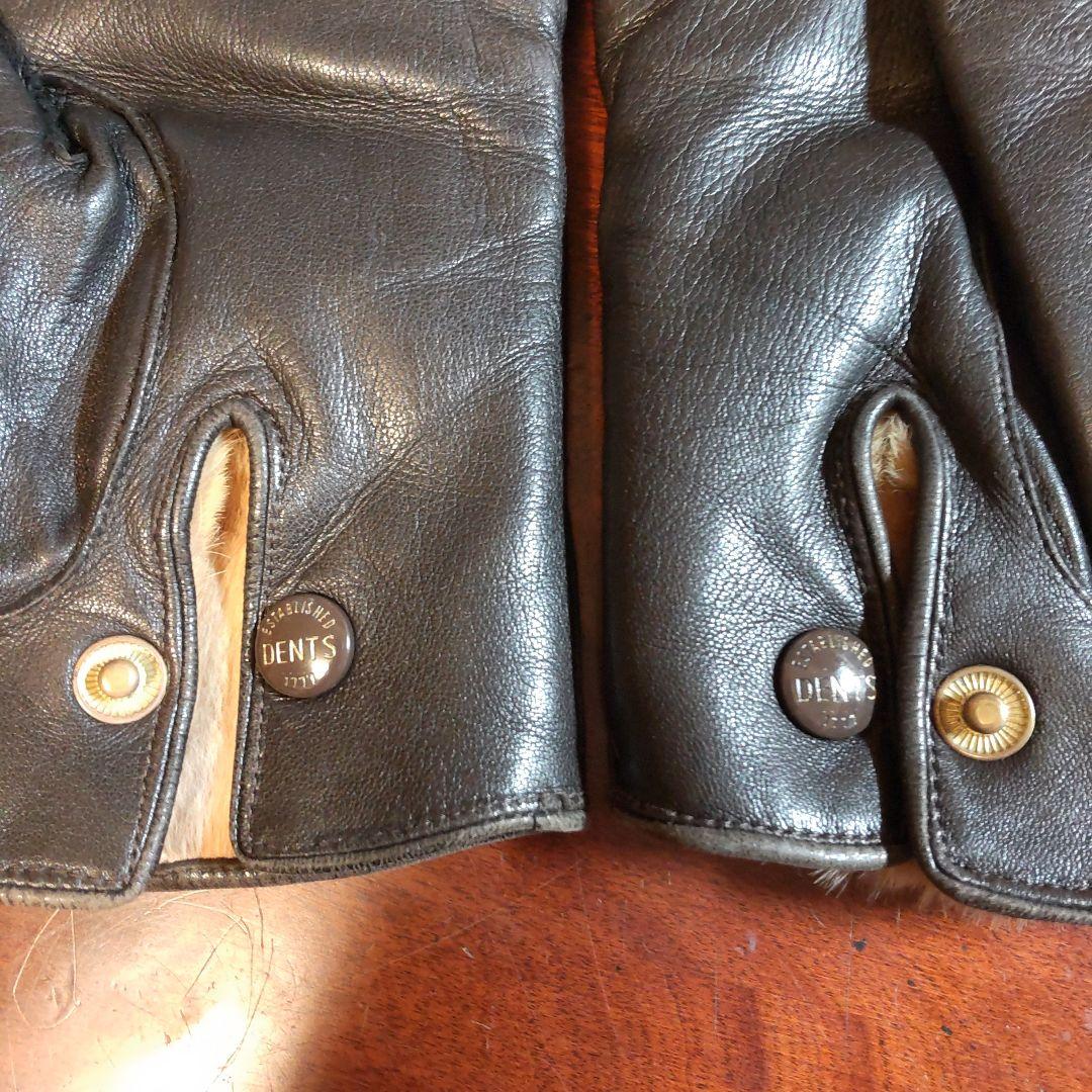 【期間限定】DENTS 濃茶 レザー グローブ