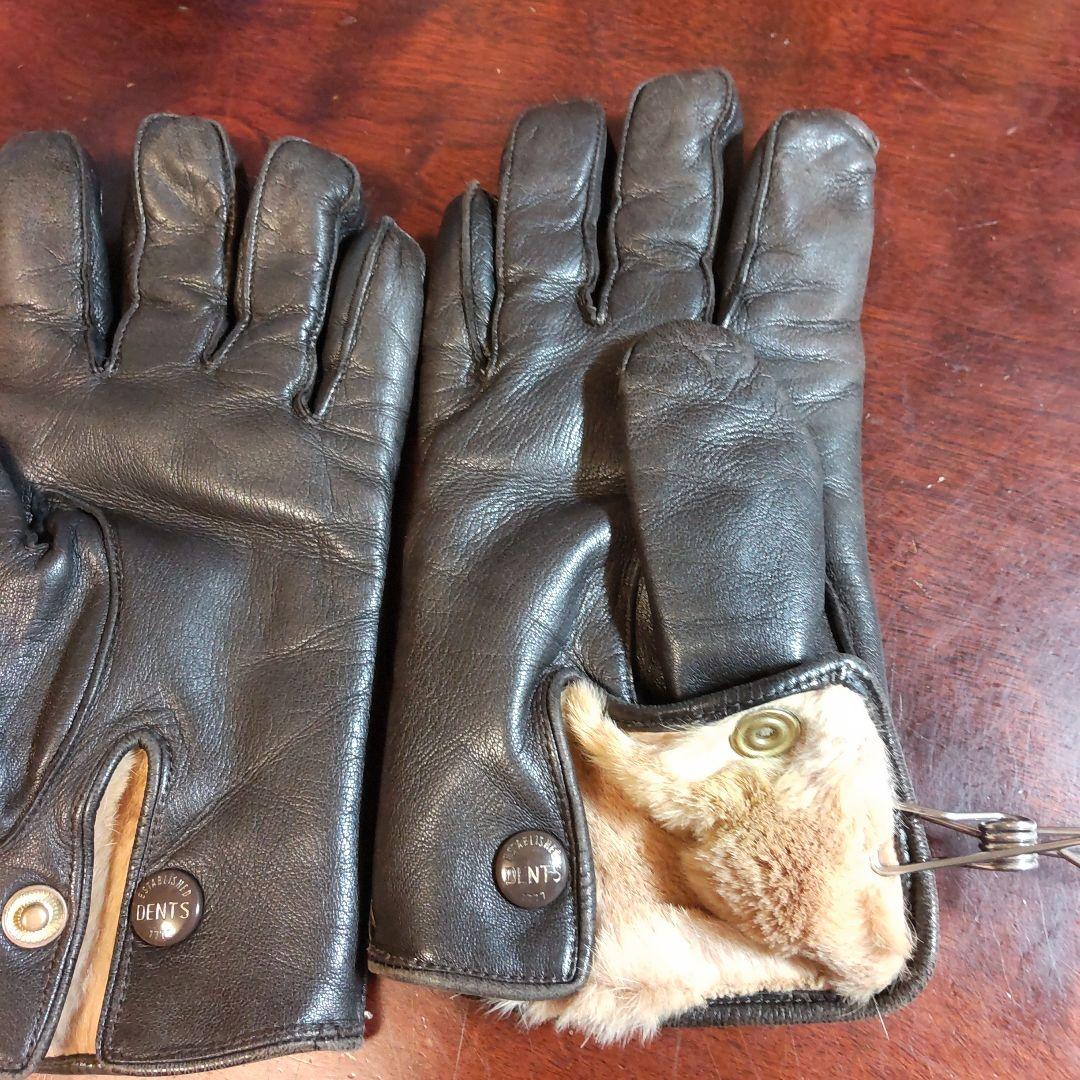 【期間限定】DENTS 濃茶 レザー グローブ