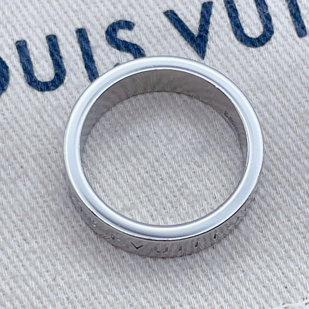 LOUIS VUITTON リング　指輪　モザイク　ロゴ　パラジウム　シルバー