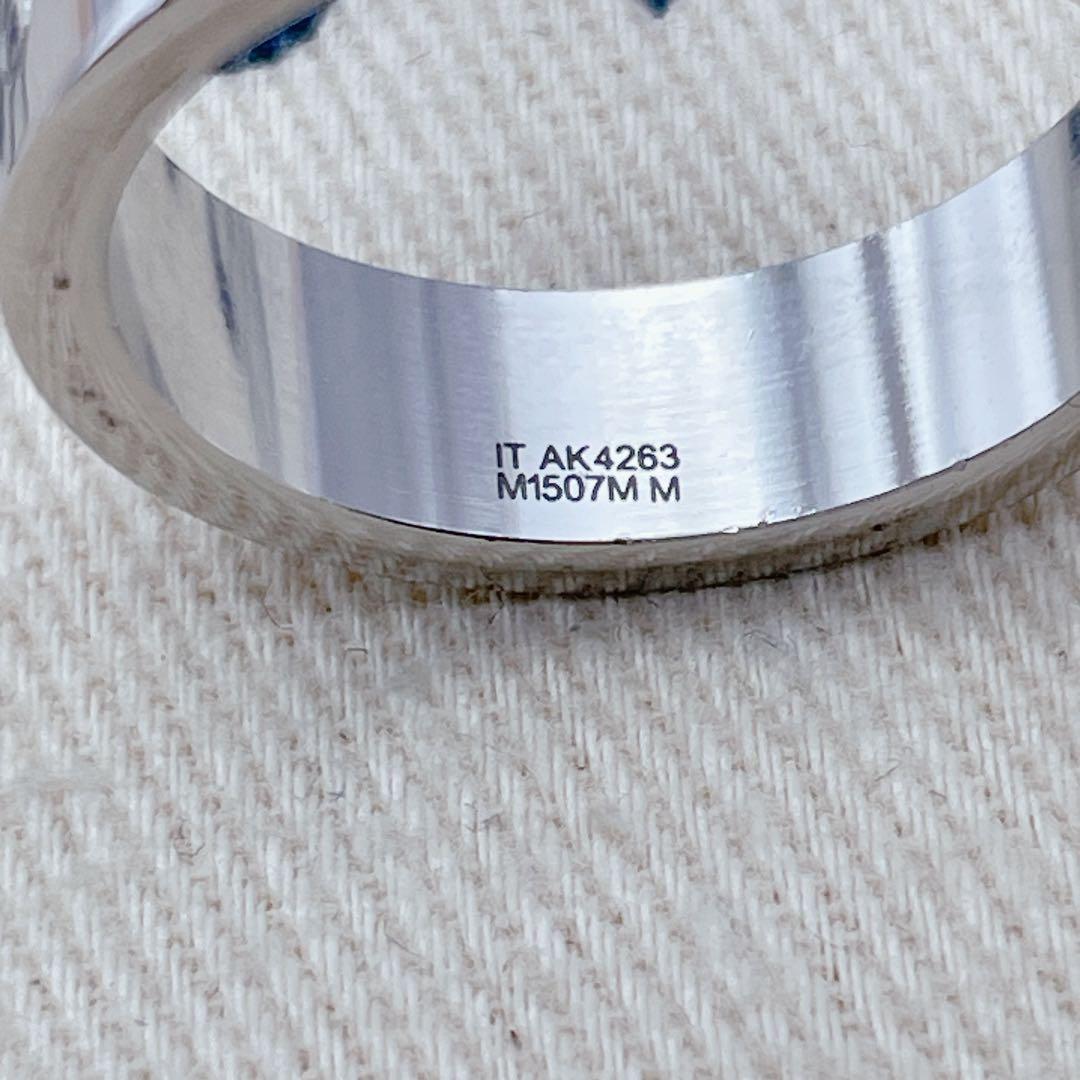 LOUIS VUITTON リング　指輪　モザイク　ロゴ　パラジウム　シルバー