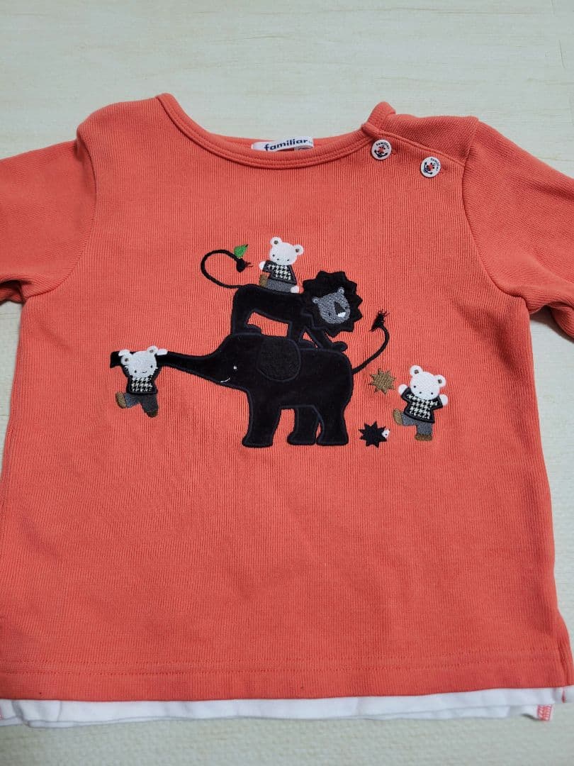 familiar　ファミリア　現行　ライオン　オレンジ　100 　トレーナー