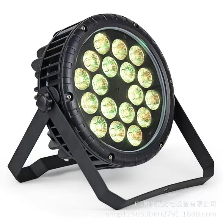 LEDパーライト 18×10W RGBW 防水 DMX512／サウンド対応