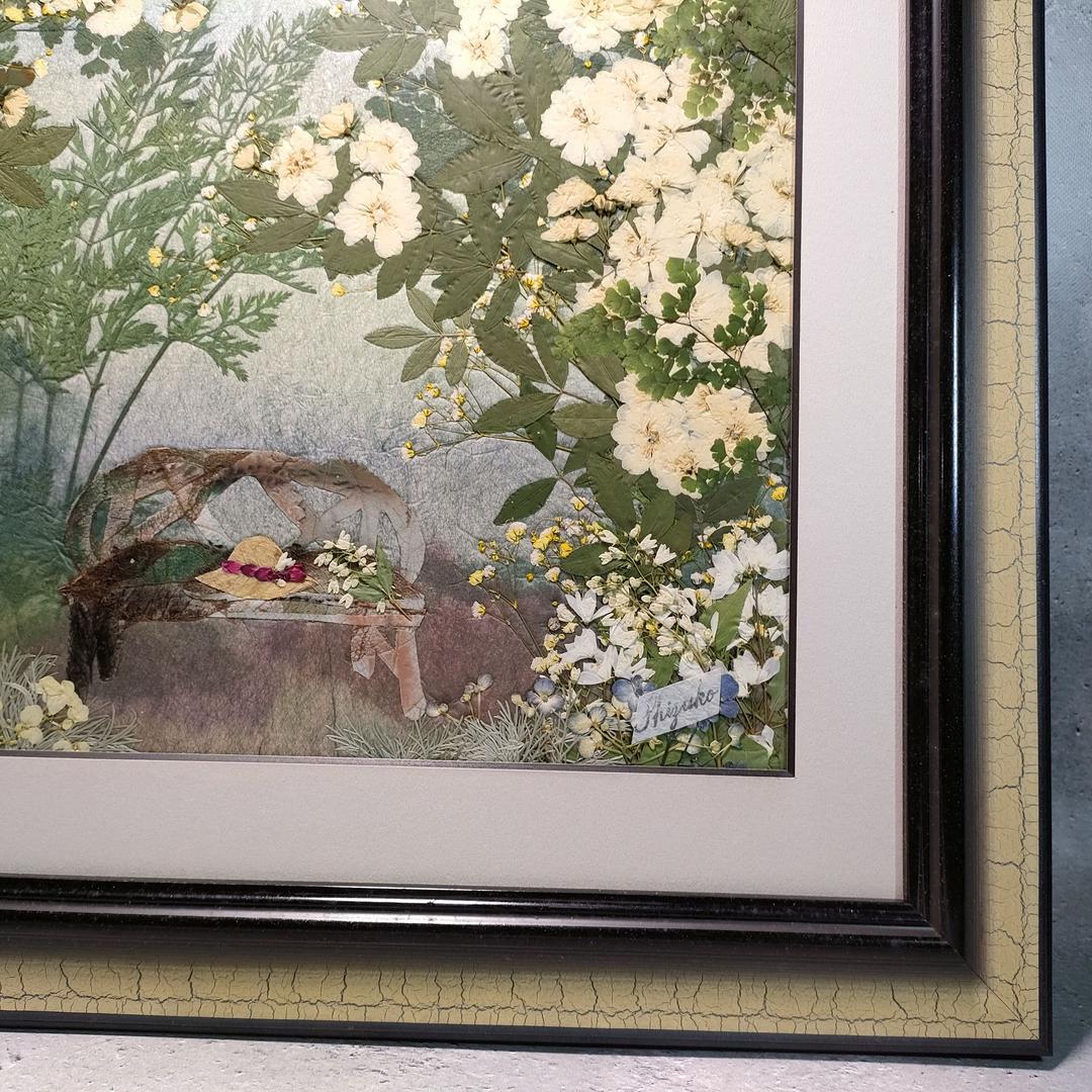 押し花専用額 押し花アート  不思議な花倶楽部 モッコウバラ 風景