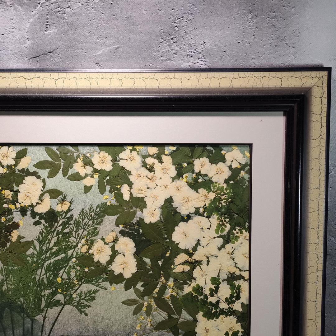 押し花専用額 押し花アート  不思議な花倶楽部 モッコウバラ 風景