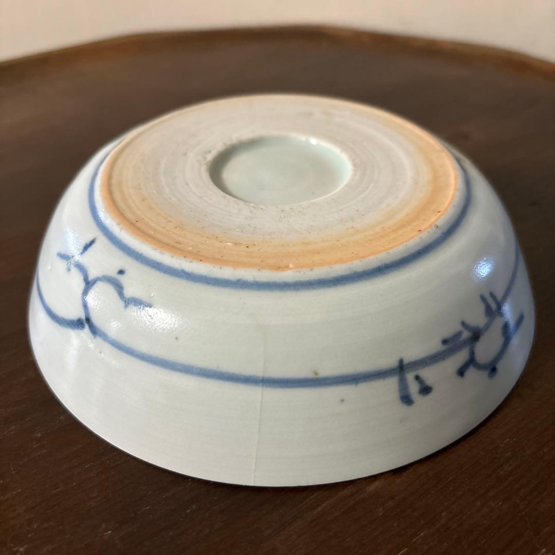 古伊万里膾皿5点内1点ヒビ有り　古道具　骨董　アンティーク　白磁　酒器　検:李朝