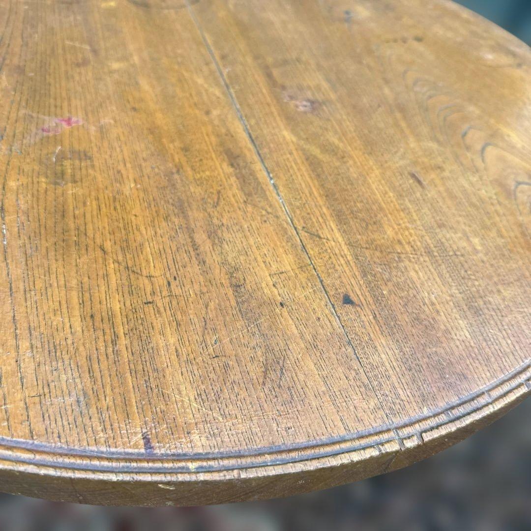 瞬間的お値下げ‼️ヴィンテージ　希少品　猫脚　ちゃぶ台❗️木製円形テーブル