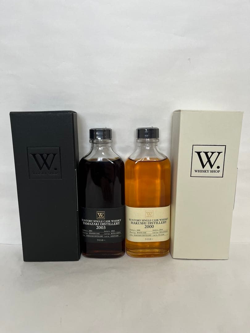 【新品】ウイスキーショップW. 山崎　白州　2本セット