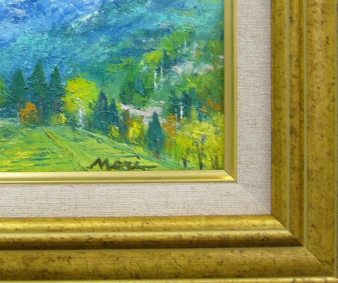 絵画 油絵 森　武 肉筆油絵 乗鞍岳 遠望