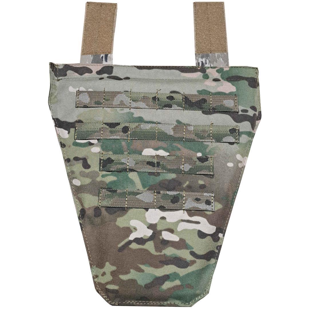 A プレキャリ用 実プレート入りグローインアーマー マルチカム迷彩 NIJ 3A