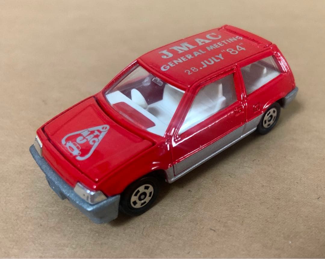 赤箱　トミカ17　JMAC特注　ホンダ シビック3ドア　日本製　レッド×銀タンポ