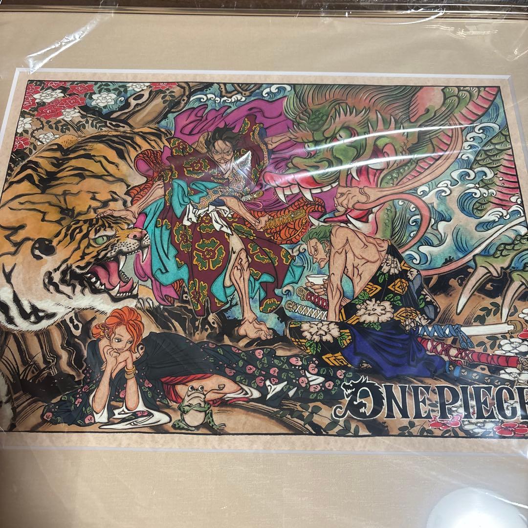 新品　ONE PIECE ワンピース　和風　高級複製原画　絵画