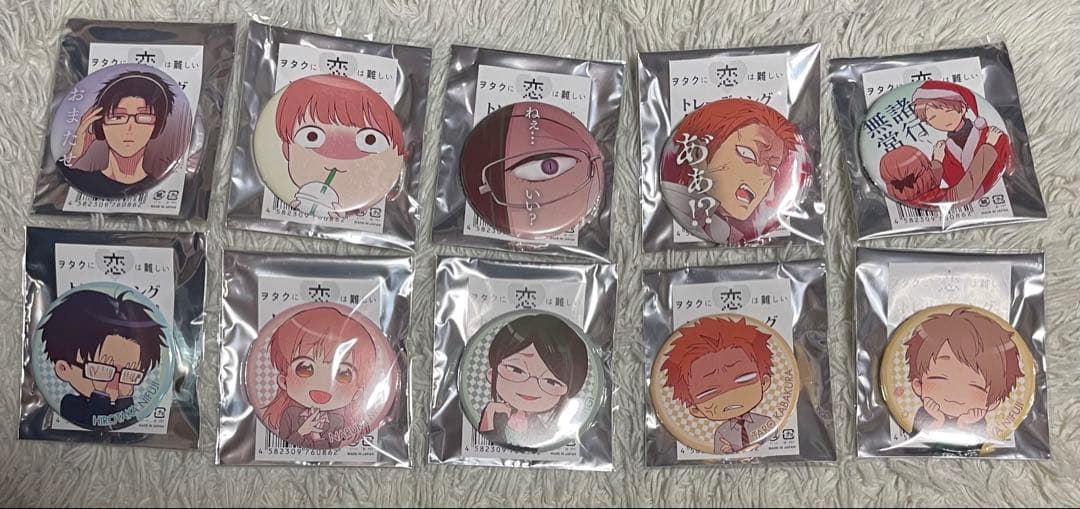 ヲタクに恋は難しい原画展 in 新宿マルイアネックストレーディング缶バッジ