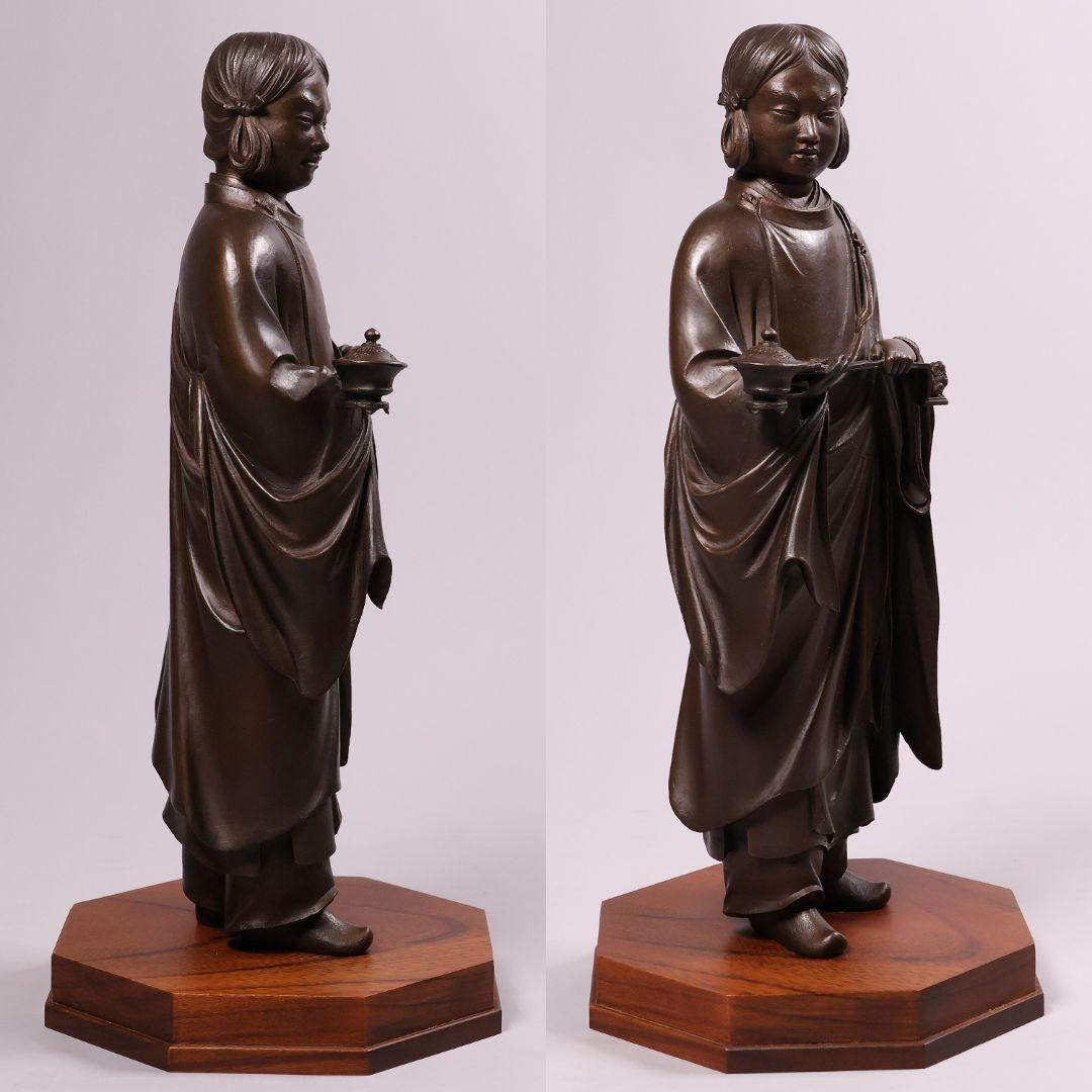 高村光雲 原型銅製「聖徳太子御考養之像」 和宗総本山四天王寺監修 【MA618】