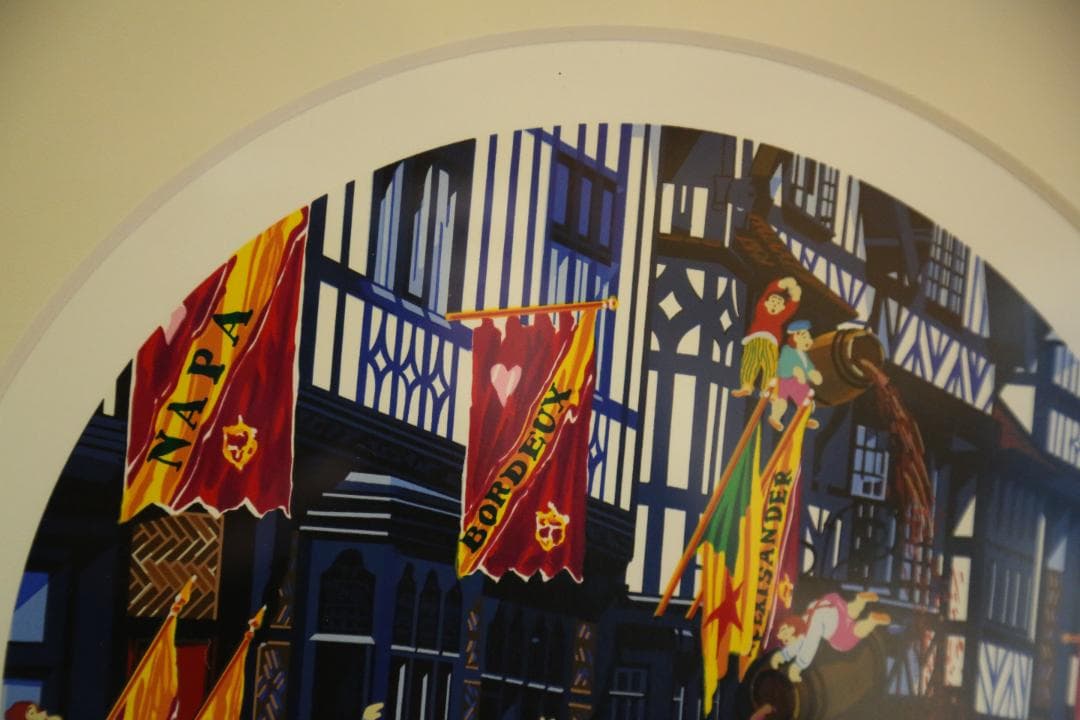 ヒロ・ヤマガタ 『日常シリーズ　ワインショップ』 シルクスクリーン